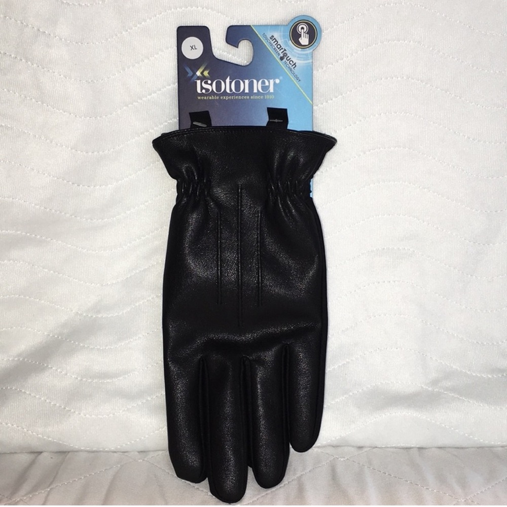 Men’s Isotoner Black Gloves 🧤 Size XL NWT